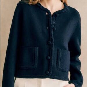 Sézane Auguste Jacket in Navy, size S